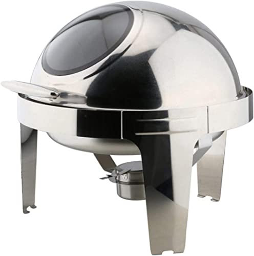 HTTGDGDH Scaldavivande in Acciaio Inox, Set di Scaldavivande, Scaldavivande per Buffet, Scaldavivande per Catering, Scaldavivande per Buffet, per Catering A Buffet, Cucina, Feste（Visual Cover）