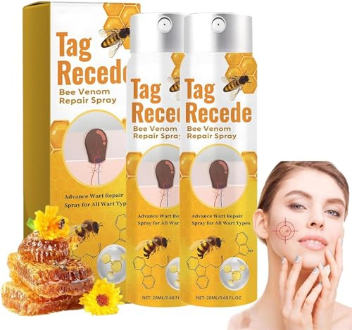 Bienengift Spray, Recede Bienengift Spray, Bienengift Komplettcreme Sprays Bienengift Hautreparatur Creme Bienengiftsalbe,einfach anzuwenden, für alle Hauttypen geeignet (2)