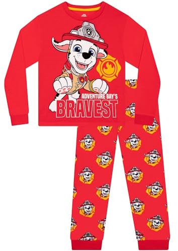 Paw Patrol Pyjamas, Marshall Boys Pyjamas, Long Sleeve Kids Pjs, Marshall Boys’ Pyjama Sets, Ages 18 Months To 8 Years