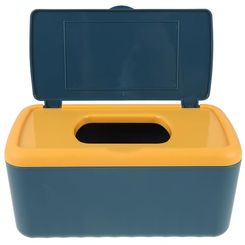 JEWEDECO Wet Wipe Storage Box Plastic Tissue Container Compact Design Reusable Modern Simple Wipes Dispenser for Bathroom and Desktop