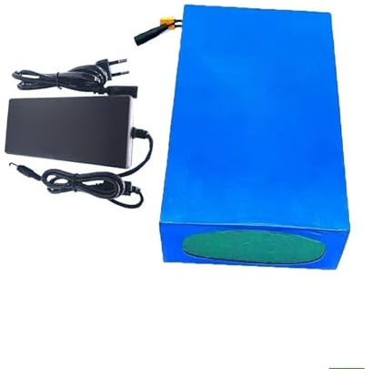 Batterie amovible 48 V 30 Ah, batterie lithium-ion 48 volts, batteries de remplacement en PVC avec chargeur 54,6 V 2 A pour moteur de scooter 48V 30Ah,XT60+DC