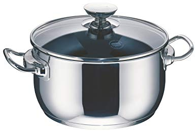 Berndes Kochtopf Injoy Special Edition 16 cm, Induktion, Kochtopf aus Edelstahl, allherdtauglich, Topf mit Deckel
