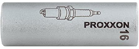 PROXXON 2223392 - Douille de bougie magnétique 1/2 16 mm, Argent/Vert