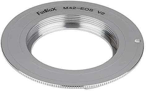 Fotodiox Lens Mount Adapter Compatible with M42 Type 2 Lenses on Canon EOS EF/EF-S Cameras