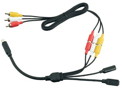 GoPro Combo Cable - Cable Compuesto para GoPro Hero3, Negro