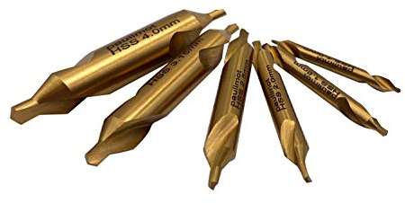 PAULIMOT Zentrierbohrer-Set 6-teilig TiN-beschichtet