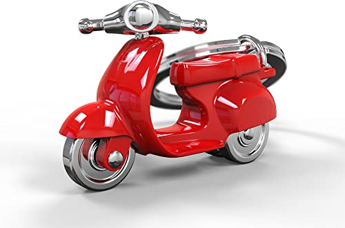 Unbekannt Schlüsselanhänger Scooter 2 Farben zur Auswahl, Farbe:rot