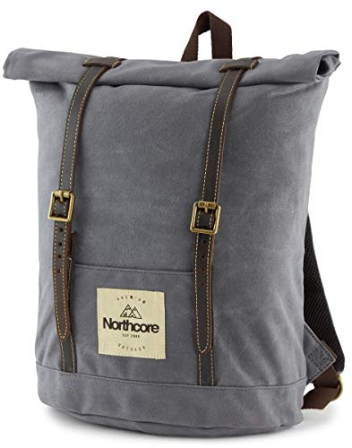Northcore Roll Top Rucksack aus gewachstem Canvas