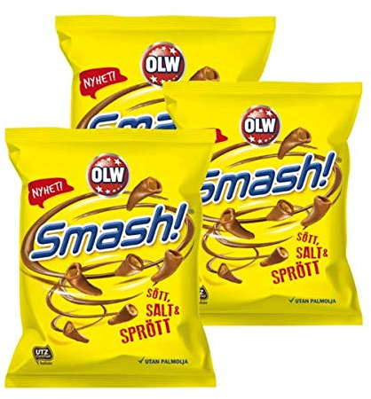Smash! (3 x 100g) - Scandinavian Chocolate Covered Corn Snacks
