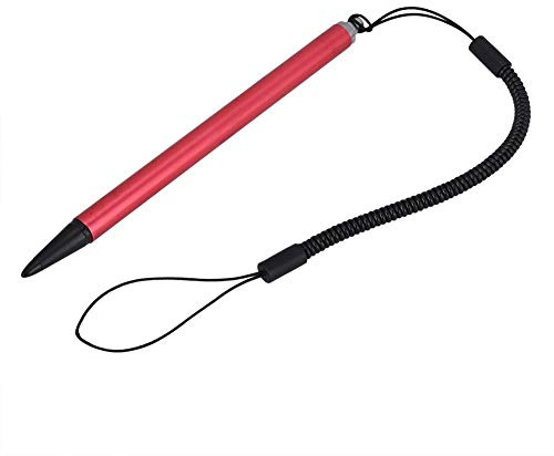 Stylet de Stylo de Peinture Tactile d'écran avec Corde à Ressort pour Navigatior de Voiture PDA POS et Autres appareils à écran Tactile résistif(Rouge)