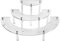QWORK® Soporte para Tartas de Acrílico, 3 Pisos Transparente Expositor de Tartas Cake Display Stand para Bodas, Cumpleaños, Fiestas (Patas Acrilicas)