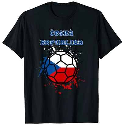 Tschechische Republik Fußball Fan-Trikot mit Flagge T-Shirt