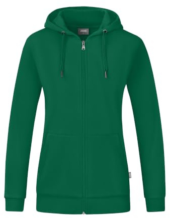 JAKO Organic Kapuzenjacke Damen gruengruen, 36 Damen