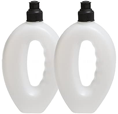 2x 500ml Handheld Workout Running Water Bottles Portable Outdoor Camping Hiking Running Sporting Bottles