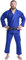 IPPONGEAR BJJ GI Brazilian Jiu Jitsu Einsteiger Anzug inkl weißem Gürtel [Größe A0 I Pearl-Weave Material I 350gr/m² Stoffdichte I Reißfest] blau