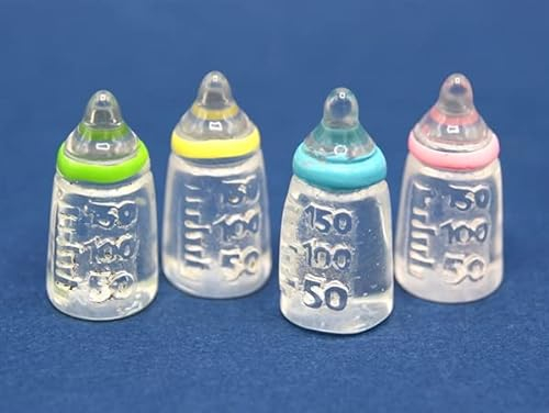 4 Baby Bottles, Dolls House Miniatures