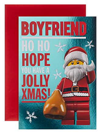 Hallmark Weihnachtskarte für Freund, Lego-Design