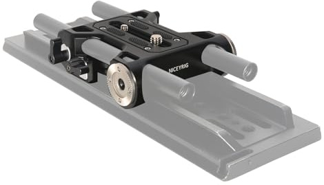 NICEYRIG Plaque de Base pour Appareil Photo avec Tige de 15 mm et Pince Arri pour Support d'épaule pour trépied