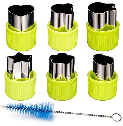 6 Stück dekorative Ausstechformen für Weihnachten und Party. Schöne Form zum Ausstechen von Keksen, Obst und Gemüse. Aus Edelstahl. Aus sicheren Materialien. SELECTICO aus der EU. Ausstechform.