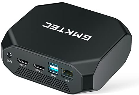 burko Mini PC, NucBox KB4 Mini PC AMD Ryzen 7 3750H Processore Radeon Vega 10 Grafica GPU 16GB + 512GB Memoria Multiple Porte EU Spina