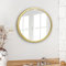 Americanflat 51 cm Gerahmter Gold Runder Spiegel für Badezimmer, Schlafzimmer, Eingangsbereich, Wohnzimmer - Großer Kreis Spiegel für Wanddekoration