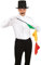 P'tit Clown - 22698 - Set Accessoires Déguisement Magicien Adulte - Chapeau, Moustache, Gants, Baguette, Mouchoir - pour Carnaval, Fête à Thème, Halloween, Nouvel an, EVG, EVJF, Soirée Costumée