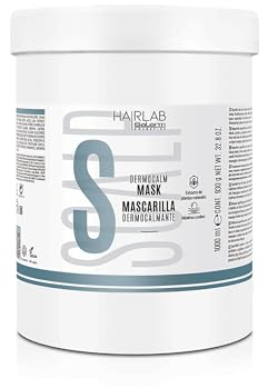 SALERM Dermocalm Hair Lab Dermocalm Haarmaske, 1000 ml, mit Hamamelis, Rosmarin, Minze und Thymian, sanfte Reinigung, beruhigt und ausgleichend, empfindliche Kopfhaut, ohne Parabene