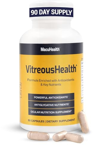 Macuhealth VitreousHealth Evidence-Based Eye Supplement - 90 Capsules