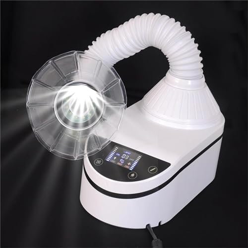 HEAXIY Collecteur de Poussière de Laboratoire Dentaire, Aspirateur de Poussière D'ongles 230 W avec Lampe LED, Aspirateur de Meulage à Vitesse Réglable pour Salon de Manucure, Laboratoire Dentaire