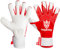 Keeperking Torwarthandschuhe Herren GladiatorKing Negative Cut Professional mit Profi Extreme Grip 4 mm (9, G-Rot-Weiß)
