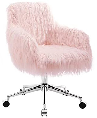 ZHCHAO Chaise de Bureau à Hauteur réglable en Fourrure Chaise de Jeu Chaise d'ordinateur Chaises de Bureau(D)