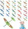 24 x Gleitflugzeuge Set, Einzeln Verpackten Styroporflieger Kinder, Styropor Flugzeuge für Kinder, Gleitflugzeuge Styroporflieger Set, Ideal als Mitgebsel Mitbringsel Give Aways Kindergeburtstag