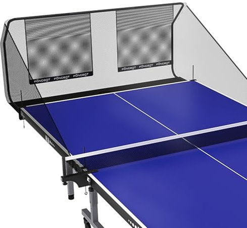 PONGBOT Tischtennisball-Fangnetz, Ping-Pong-Ball-Recycling-Netz, langlebiger Ballsammler für Solo-Training, für Tische mit Seiten unter 7,6 cm