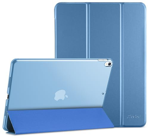 ProCase Hülle für 10,5 Zoll iPad Air 3 2019/ iPad Pro 2017, Ultra Dünn Case Cover mit transluzenter Rückseite, Auto Schlafen/Wachen Schutzhülle Kompatibel mit iPad Air 3 (3rd Gen)/ iPad Pro 10.5 -Blau