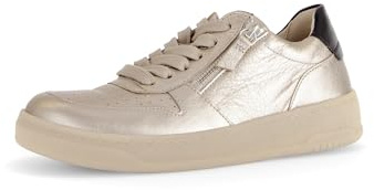 Gabor Damen Low-Top Sneaker, Frauen Halbschuhe,schnürschuhe,schnürer,straßenschuhe,Strassenschuhe,Sportschuhe,Puder/schwarz,41 EU / 7.5 UK