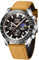 LN LENQIN Herrenuhren Analog Quarz Business Style Uhren 30M Wasserdicht Armbanduhren mit Lederband für Männer Elegant Uhren mit Datum- Braun Schwarz