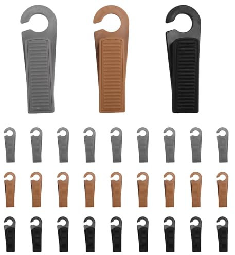 Okeeyseda 30PCS Cale Porte Bloque Porte Arrêt de Porte Butée de Porte pour et le Bureau avec Crochet