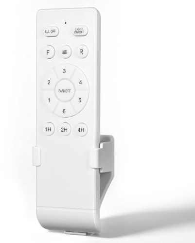 Ciieeo Control Remoto de Plástico para Ventilador de Techo 6 Velocidades y Temporizador 433 Mhz, Mando a Distancia Versátil para Lámpara y Ventilador, Adecuado para Fiesta Verano