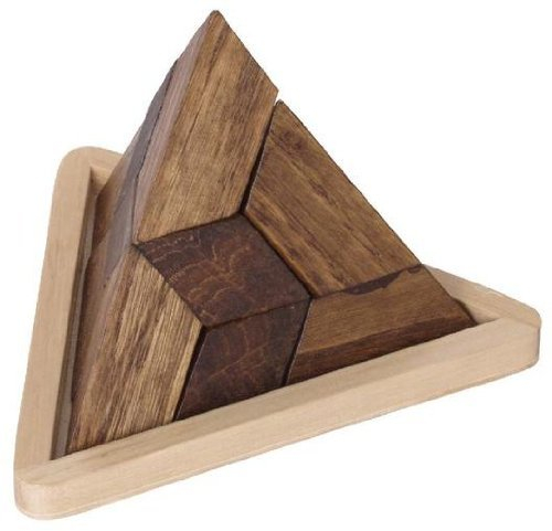 Pyramide, 5-teilig, im Holzrahmen