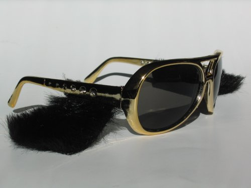Sonnenbrille mit Koteletten - Rock n Roll