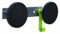 Alba - PMS3P - Double Patère de Porte - Solide et Résistante - Design - Porte Manteau porte - Gris Métal / Noir