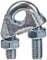 Chapuis VSC4, Serre étrier, Acier zingué Semelle Fonte, Diam. 10 mm, Fixation De 2, Permet De Serrer Diamètres Importants, Blocage Efficace du Câble, Sécurité Accrue, Gris