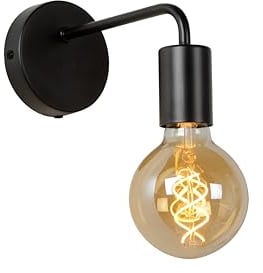 LUCIDE SCOTT - Lámpara de pared - 1xE27 - Negro