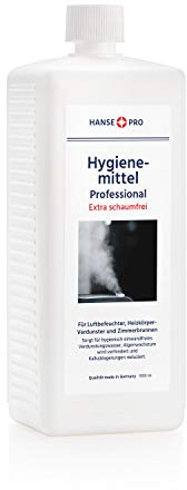 HANSE PRO Hygienemittel Professional, 1 x 1000 ml I Für Luftbefeuchter, Luftreiniger, Luftwäscher, Heizkörper-Verdunster, Zimmerbrunnen I hält Verdunstwasser hygienisch einwandfrei I Extra schaumfrei