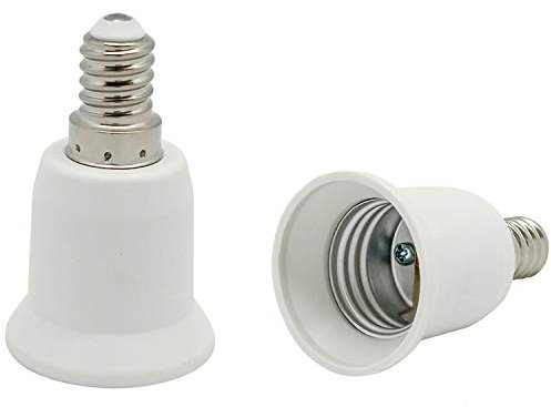 Electraline 71191 Adaptateur Douille E14 / E27, Blanc