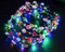 LED Haarreifen Leucht Blink Braut Blume Krone Blumenkranz bunt Haar Reif wmulticolor