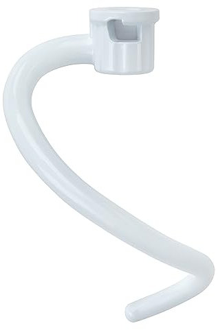 Crochet à pâte en spirale pour mixeur Kitchenaid - Crochet de fixation en métal revêtu pour bol de 6 quart modèles KV25G0X KV25G8X KV25H0X KP26M1X KP26M8X KL26M8X KB26G1X KP26M1X KNS256CDH etc