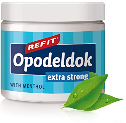 REFIT® Opodeldok Extra Stark 200 ml - Extra Schmerzgel - Bewährte Kräuter & erfrischendes Menthol - Lavendel- & Rosmarinextrakte - für Rücken, Muskeln & Gelenke