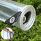 0.3mm Glas Transparente Plane Abdeckplane,Pflanzenschutz Regen-Vorhänge,PVC Klarsichtfolie Wasserdichte Markisen mit Ösen, Schutzplane Für Gartenmöbel,Kältebeständig,Regenfest(1.8x4m/5.9x13ft)