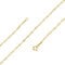 Avesano Singapurkette vergoldet 925 Silber (2 mm) goldene Damen Halskette Gold Kette (38 cm) 101086-538